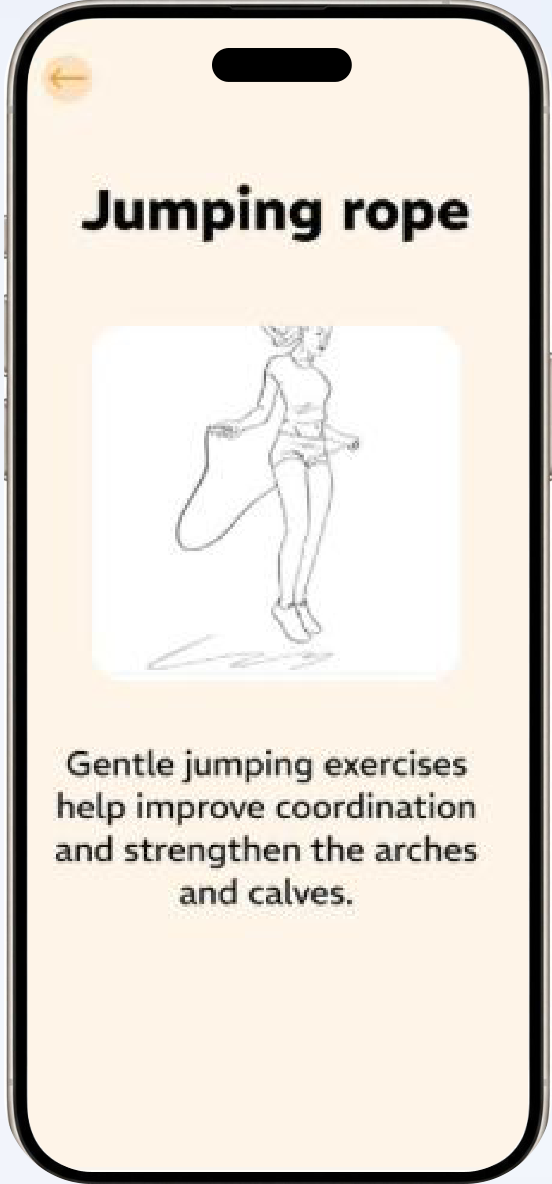 BMIF exercise detail screen for jumping rope